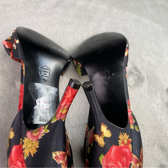 Nina Butterfly Peep Toe Heels Women’s Size 8 - Picture 9 of 10